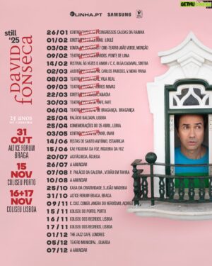 David Fonseca Instagram - Próximas paragens: Águeda, Tavira e um local surpresa a norte a desvendar nos próximos dias…quem se junta a este carrossel musical? @primeiralinhapt
