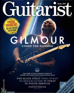 David Gilmour Instagram - David is the cover star of the new April issue of @guitarist_mag, in which he talks about his upcoming charity guitar auction with @christiesinc. #GilmourGuitars