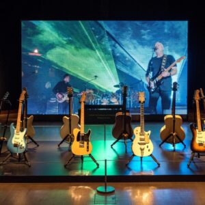 David Gilmour Instagram - There are just two days left to enjoy the free #GilmourGuitars exhibition at Christie's in London. Very limited tickets still available via link in Stories. (📷 @christiesinc)