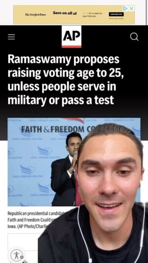 David Hogg Instagram - Vote.org voting is the single best and easiest thing you could do to make change register to vote at vote.org