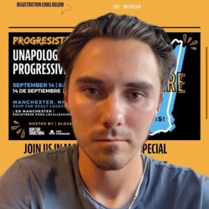 David Hogg Instagram - Interested in running for office but not sure where to start? 
Check out Run For Something’s unapologetically progressive tour, it’s free and there you can meet other progressives and learn about how to be the change you want to see by running for local or state office! Info ⬇️ 
https://runforsomething.net/up2023/
