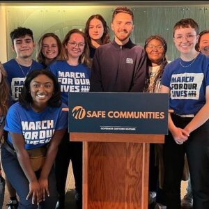 David Hogg Instagram - YOUNG PEOPLE DID THIS!
Today, safe storage and universal background checks passed into Michigan law because of the continued pressure from @marchforourlives and the MSU and Oxford survivors who turned their grief into action.

In the first pic Governor Gretchen Whitmer high-fives MSU student and March For Our Lives organizer Joseph Kesto after signing the first gun law in 40 years in Michigan. Young people stood up at MSU in the wake of unspeakable tragedy and made this change possible.

It’s been over 5 years and we continue to make progress one state at a time. Now we need to get young people running for state legislatures. Congress isn’t gonna change until we win the states. 

Text JOIN to 954-954
the movement.

Thanks @mikahrectorb for letting me copy your post