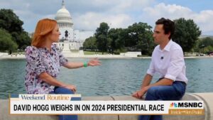 David Hogg Instagram - Thanks so much @jrpsaki for having me on. It was great talking with you about my time in college, the launch of leaders we deserve and my experience in the shooting club.