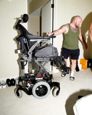 David Holmes Instagram - @davidholmes83 getting ready for his premier for
“The Boy Who Lived Premiere” for @hbo

These images provide a deeply intimate glimpse into the life of a quadriplegic man and the dedicated effort of his team to prepare him. This project not only sheds light on someone’s most vulnerable moments but also offers insight into the experience of disability.

David has been a dear family friend for a long time, and I’ve known him since before the accident. His daily inspiration, as he continues to radiate positivity even in the most challenging of circumstances, truly amazes me. When he asked me to come meet him to shoot just the process of him getting ready for the premier I knew I had to.

If you haven’t watch the documentary I recommend you do so to understand his amazing life. He was the lead stunt double on the Harry Potter franchise which then lead him to having an accident of the filming of the last film.
Finally shout out to: @matt.genovese for assisting me on the day.