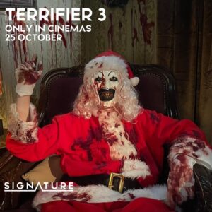 David Howard Thornton Instagram - 🇬🇧&🇮🇪 The news you’ve all been waiting for 🤡 #Terrifier3 releases 25 October only in cinemas from @signatureentertainmentuk. #ArtTheClown #Terrifier
