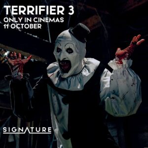 David Howard Thornton Instagram - 🇬🇧 & 🇮🇪 are down to clown 🤡 @signatureentertainmentuk is set to release @damien_leone’s #Terrifier3 at the same time as 🇺🇸 See it only in cinemas from 11 October 2024. #ArtTheClown #Terrifier