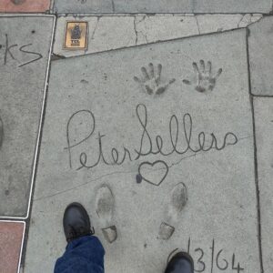 David Howard Thornton Instagram - Forgot to post this pic from my amazing trip to LA last week. I grew up in the Pink Panther films and Peter was a huge inspiration for me getting into physical comedy. I like to think I'm following in his footsteps in my own unique way.