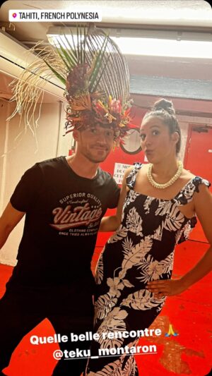 David Lantin Instagram - TAHITI / Une si belle rencontre humaine et artistique ici á Tahiti au Festival de La Magie 
Notre sublime #vahiné @teku_montaron