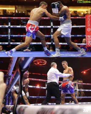 David Nyika Instagram - La cartelera #FuryUsyk comenzó con la victoria de David Nyika por nocaut técnico en el cuarto round 🔥 #RingOfFire