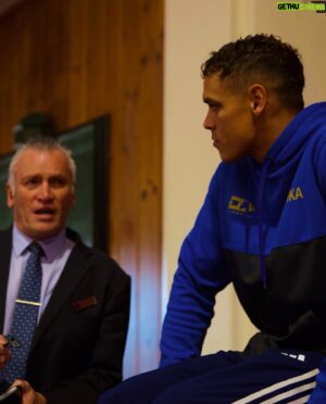 David Nyika Instagram - @hamilton.boys is behind #TeamNyika, are you? 🚂

@hamilton.boys welcomed back old boy @davidnyika to speak to the Year 13s at assembly following the recent announcement of his Road To The Title. 

Head Prefect Ziggy Coleman and Deputy Headmaster 
Greg Kirkham presented the prestigious First XI rugby jersey to Nyika as a token of appreciation, pride and luck. 🍀

Nyika spoke to boys about his time at Hamilton Boys High School, his boxing journey, and had a chance to chat to many of the boys and teachers. 

DAVID NYIKA ROAD TO THE TITLE 
Presented by Manuka Doctor

🗓️ Saturday 14 September 
🏟️ Viaduct Events Centre, Auckland 
📺 Live and exclusively on DAZN.com 

#boxing #cruiserweight #davidnyika #knockout #roadtothetitle #throwback