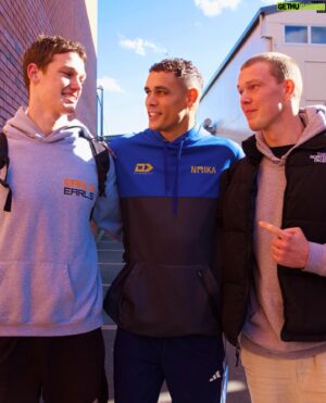 David Nyika Instagram - @hamilton.boys is behind #TeamNyika, are you? 🚂

@hamilton.boys welcomed back old boy @davidnyika to speak to the Year 13s at assembly following the recent announcement of his Road To The Title. 

Head Prefect Ziggy Coleman and Deputy Headmaster 
Greg Kirkham presented the prestigious First XI rugby jersey to Nyika as a token of appreciation, pride and luck. 🍀

Nyika spoke to boys about his time at Hamilton Boys High School, his boxing journey, and had a chance to chat to many of the boys and teachers. 

DAVID NYIKA ROAD TO THE TITLE 
Presented by Manuka Doctor

🗓️ Saturday 14 September 
🏟️ Viaduct Events Centre, Auckland 
📺 Live and exclusively on DAZN.com 

#boxing #cruiserweight #davidnyika #knockout #roadtothetitle #throwback