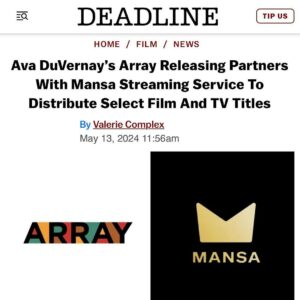 David Oyelowo Instagram - @ava and I have been working towards collaborations like this for over a decade. Beautiful to do art, business and friendship with my beloved sister. @arraynow   @streammansa = 💪🏾