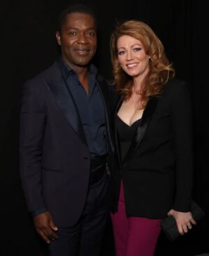 David Oyelowo Instagram - I’ll always take a night out with my Mrs!! Thanks to @sagawards for our nomination for @lawmenbassreeves and to @jessicaoyelowo for being my eternal date. 😍 🧥 @berluti @styleitholmes 💄 @vondakayemor ⌚️ @omega