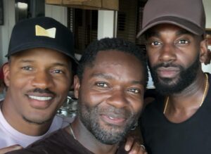 David Oyelowo Instagram - Some of the greatest artists, minds and men I know,  all under one roof..POWERFUL!! It is a true blessing to break down barriers, build new ideas and do God’s work with these gentlemen. Love you guys so much!!