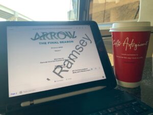 David Ramsey Instagram - It has begun...
#ArrowFinalSeason #806