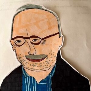 David Sedaris Instagram - A portrait of me by the great Mia Tiefer-Silverman, who is in High School in California — DS