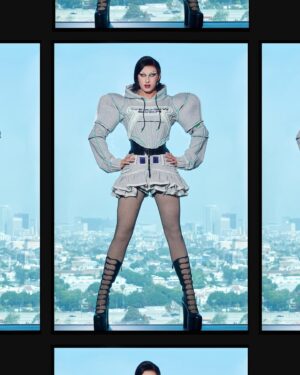 Daya Betty Instagram - 🧷DRAGCON DAY 2🧷

Wearing @windowsen hoodie corset and skirt set 👽 

Thank you to @morrisjude and the whole @themarcjacobs @heavn team in LA for hooking me up with these sickening Kiki boots! 🤘🏼 

As always, these shots are taken by the fabulous @ericrichardmagnussen 📸 Also assisted by @trevorbeatyeditorial ‼️

Styled by my 💛 @tannerpeterson_ 

A huge thank you to @moxy_ac_losangeles for giving me the best experience during my stay 🙏🏼

See you again NEXT time @rupaulsdragcon ❤️‍🔥

#rupaulsdragrace #rupaulsdragcon #dayabetty #gay