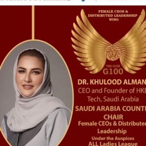 Dayle Haddon Instagram - Wonderful dinner with the impressive Dr. Khulood Almani. She has been named one of top 50 Global leaders in AI among many many other awards. I am always impressed by the women of Saudi. Not only are they beautiful, they are highly accomplished with many degrees and honors to help change the world and they have great hearts! I loved Khulood’s  energy at a previous dinner and reached out to get to know her. She is a professor and expert in digital transformation in AI systems, entrepreneurship, innovation and start-ups. 
She is the CEO and Founder of HBT tech and the first Saudi to be appointed as a senator of the World Business Angels Investment Forum (WBAF), an affiliated partner of the G20 Global Partnership for Financial Inclusion, representing Saudi Arabia. 
There are so many other awards she has won, too many to name. 

What touched me the most about Khulood was her great energy and passion to make a positive impact, being a great Mom..her immense love for her family and determination to make a difference for them, her ethics and kind generosity  and above all her tremendous heart! I found a new and wonderful friend!! 🙏 #saudi #KSA @rbsalsaud #khuloodalmani  #tech #ai #HBT #wbaf #extraordinarywomen @women1one #riyadh #entrepreneur @king_saud_university @princess_nourah_university @eng.almuhanad #gwtl #globalwomentechleaders @womenintechorg @womenintech @womenintechsummit @womenintechorg