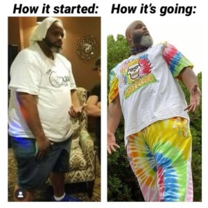 Daym Drops Instagram - Nah, no words of Motivation here Champs! 🤣🤣 I was BIG eating Fast Food THEN and now I’m Smaller, STILL eating Fast Food NOW but just not finishing every bite is all. (Team Portion Control)

 Yes, I hit the Gym but I’m not ALWAYS up off in that Heaux all day!! DO I feel BETTER now that I’m a smaller version of myself? Nope!! 🤣🤣

 I kinda miss the days of being a Tall Big Niggg! I used to walk up off in spots and watch the crowd part like the Red Sea! “Ooooh Big Nigggg coming through - Get out of his Way!”…. Now I’m just TALL and actually gotta say, “Excuse me, Pardon Me!” Yuck!! 🤮 🤣

 Oh well, life goes on!! 🤷🏾‍♂️🤣✌🏾