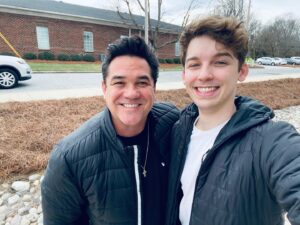 Dean Cain Instagram - Best part of my day every day.
@christophercain_  #myFavoriteHuman ❤️