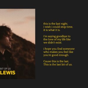 Dean Lewis Instagram - This is the last bit of us… So Goodbye my love🌺It’s the final song I wrote about the girl I thought I was going to marry. In it I describe the final moment together before we said goodbye. All the hope, all the dreams, all the conversations, all the texts ending in a single moment. We both know it’s over, and there is no saving us. We both understand that, it’s sad, but it is what it is. I hope someday I can see her face in a crowded place and it won’t hurt so much. Goodbye my love. The last bit of us // Comes out in 7 days on March 29. Pre save by DMing me the word “presave” x
