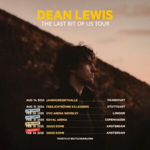 Dean Lewis Instagram - I’m so EXCITED to announce im adding a SECOND Amsterdam show at the Ziggo dome on Feb 25. The first show sold out in 7 days and SO many of you missed out on tickets!!! DM me the word “ZIGGO” and I’ll send you the link to sign up for Pre Sale. Pre sale starts Monday April 8th at 10am CET so sign up before then, and the general on sale is on Wednesday April 10th at 10am CET. HERE WE GOOOOOOO NETHERLANDS 🇳🇱🇳🇱🇳🇱🇳🇱