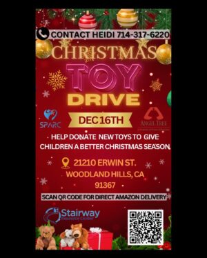 Dean McDermott Instagram - Happy December!!!! @stairwayrecovery in association with The Angel Tree Project are having a Toy Drive this Saturday Dec 16th to help provide toys for children whose parents are incarcerated. Please bring an unwrapped toy to their Recovery Center at 21210 Erwin St in Woodland Hills. No child should go without a Christmas. See flyer for details on how to help. Happy Holiday’s and God Bless. #christmas #toydrive #charity #love