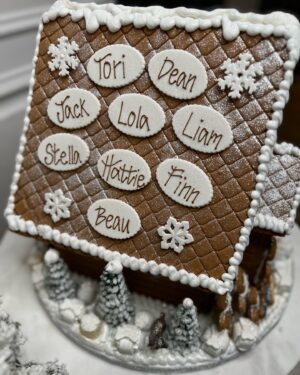 Dean McDermott Instagram - Such a special Christmas this year having Lola and Jack with us is the icing on top of our family Gingerbread house from @thesolvangbakery #bigfamily #dadofseven #happyholidays