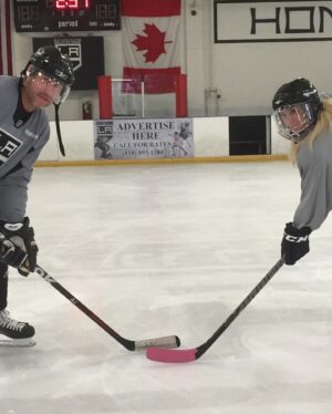 Dean McDermott Instagram - #tbt Getting @torispelling out on the ice in full gear for the first time!! Now she thinks she’s an enforcer and wants to throw hands with @reavo7five Kidding, she’d destroy him!! Ha Ha. #hockeyrules #bestgameever