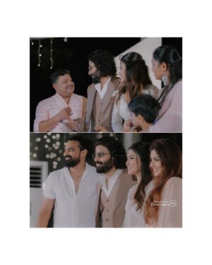 Deepak Parambol Instagram - Underneath the golden hues of the setting sun, we danced into forever, surrounded by love’s gentle embrace on the sands of our beginning.

Bride makeup - @ashif_marakkar 

Costume- @aheli_clothing 

Groom makeup- @groommakeup_bloomsmakeover 

Styled by : @soorajskofficial 

Outfits : @bespokedbysk 

#deepakaparnawedding #wedding #weddingreception #beautifulmoments