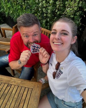 Dehenna Davison Instagram - Come on, lads!!! 🏴󠁧󠁢󠁥󠁮󠁧󠁿