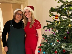 Dehenna Davison Instagram - A very Merry Christmas from us to you all! 🎄

Here’s hoping your day has been as full of good wine, good food, and good company as ours has been. We’re now curled up in front of the telly ready for the Christmas Wheel. Can’t work out if it’ll be me or Carter asleep on the sofa first! 

Much love everyone,
D