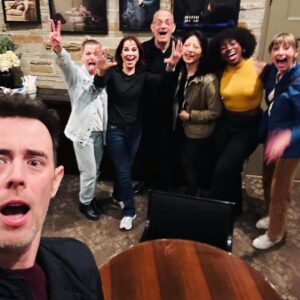 Deirdre Lovejoy Instagram - Hanks in the House!!! My favorite Lucky Guy showed up (with Colin!) to support POTUS @geffenplayhouse —and a good time was had by all… ❤️👏#theatre #potus #tomhanks #live theatre #luckyguy #actor #love #joy #comedy #geffenplayhouse