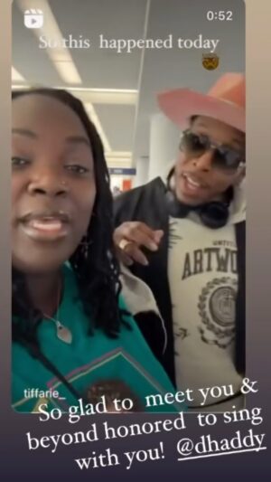 Deitrick Haddon Instagram - I met this beautiful soul @tiffarie_  and her husband in the airport yesterday. She said her favorite song from me was “Take Rest” from the Together in Worship album. We sang the whole song in the middle of the airport. #DeitrickHaddonontheroad #Onenightincaliforniadropsfriday