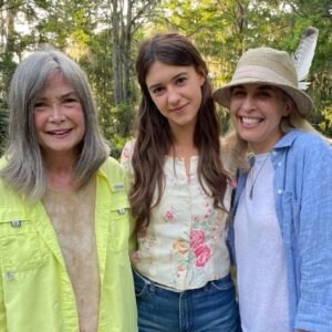 Delia Owens Instagram - On the Crawdads movie set with Daisy Edgar Jones (who plays Kya) and Livi Newman (director)!!! So exciting.