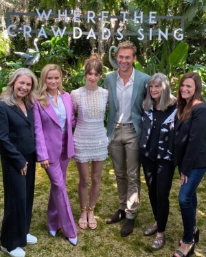 Delia Owens Instagram - A fabulous few days of joining the cast, director, screen writer and producers of the Crawdads movie!! Release date: July 15!!