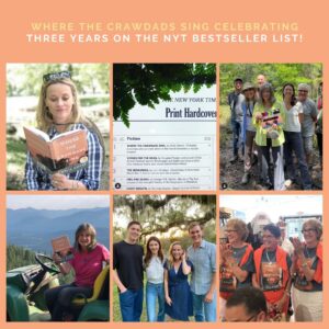 Delia Owens Instagram - Today, CRAWDADS is celebrating three years on the New York Times Bestseller List!  We've sold over 11 million copies, 49 foreign editions, shot a movie and met many incredible readers along the way.  The best part is the great connection I have with all of you. I'm so grateful! #threeyears #nyt #bestsellerlist #wherethecrawdadssing