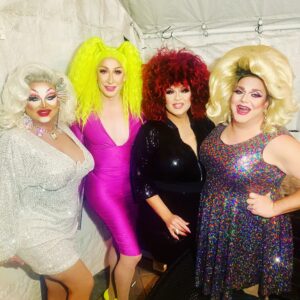 Delta Work Instagram - #flashbackfriday to drag in the tent with @bigdeelish @theonlydetox and @jewelslongbeach at @hamburgermaryslb 📸📸📸