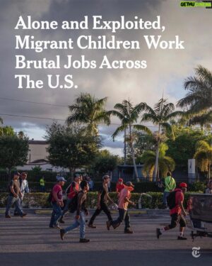 Demián Bichir Instagram - • @nytimes Migrant children, who have been coming into the U.S. without their parents in record numbers, are working some of the most punishing jobs in the country, a New York Times investigation has found. This shadow workforce is part of a new economy of exploitation that extends across industries in every state, flouting child labor laws that have been in place for nearly a century.

The Times spoke with more than 100 migrant child workers who described jobs that were grinding them into exhaustion and who feared they had become trapped in circumstances they never could have imagined. Its examination also drew on court and inspection records and interviews with hundreds of lawyers, social workers, educators and law enforcement officials.

Largely from Central America, the children are driven by economic desperation that was worsened by the pandemic. The number of unaccompanied minors entering the U.S. climbed to a high of 130,000 last year — three times what it was five years earlier — and this summer is expected to bring another wave.

Far from home, many of these children are under intense pressure to earn money. They send cash back to their families while often being in debt to their sponsors for smuggling fees, rent and living expenses.

Tap the link in @nytimes bio to read more from the Times investigation. Photos by @kirstenluce
