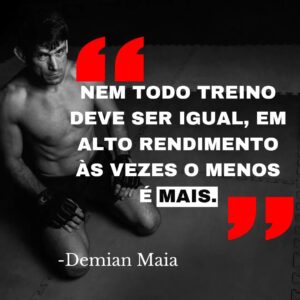 Demian Maia Instagram - 🇧🇷: Às vezes menos é mais
🇺🇲: Sometimes less is more