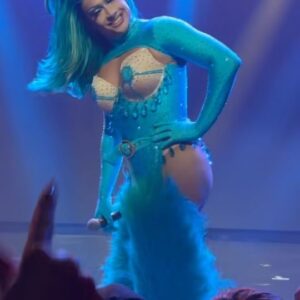 Denali Instagram - cookie monster but slay 

incredible experience teasing some new music at @sheacoulee’s Lipstick Ball! Thank you for having me and thanks to everyone who came out!

Look @vee.monique @redaggio inspired by @_l.o.c.a._ 
Hair @ryanmurphyhair 
cake by @usfigureskating