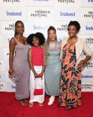 Denée Benton Instagram - @tribeca in @diotima.world 💜
earrings @presley.oldham 
.
.
@seranndipity #tenderthoughts is for every black girl who forgot how to bloom, thank you💐
.
.
As if being the best costume designer of the century wasn’t enough, @kasia_walicka_maimone decided to show off her photography skills by turning my @gildedagehbo fitting into a photo shoot 🫶🏾 tap for credits 
.
.
#indeedrisingvoices #tribeca2024 #hillmangrad