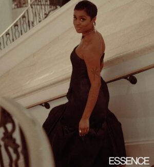 Denée Benton Instagram - SAG style diary with @essence ❤️‍🔥
Thank you lovely @coreytstokes for having me and @solangefranklin for bringing this fly vision together with your endless finesse. 

shot by: @mahaneela.jpg
story by: @robynmowatt
stylist: @solangefranklin
hair: @hairbygeo
makeup: @kellybellevue
manucurist: @stcrea_studio
styling assistants: @douglasmwright, @orexolu, Olivia Bannock
gown:@christopherjohnrogers 
earrings/rings/anklet: @brionyraymondnewyork 
necklace: @almasikafinejewellery 
shoes: @gianvitorossi
clutch: @bulgari 
Custom Tailoring: @kerryphelandesigns