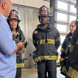 Denis Leary Instagram - This Friday in celebration of International Firefighters' Day we hold our 7th Annual Denis Leary FDNY Firefighter Challenge.  Famous faces and dedicated folks come together to take part in actual training exercises at the FDNY's incredible academy nicknamed The Rock.  Real smoke, real fire and actual giant smiles all day long.  Fitting our David Bowie theme of "We Can Be Heroes - Just For One Day." The money raised has provided new equipment, vehicles, buildings and training for 190 fire departments in 47 states.  You can donate at link in bio.  @learyfirefighters @fdny @fdnyfoundation