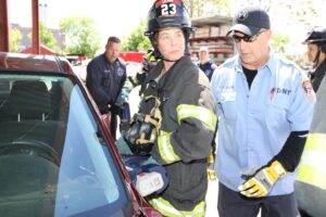 Denis Leary Instagram - Think we created some new action heroes at the Denis Leary FDNY Firefighter Challenge this year. While raising a ton of cash to help underfunded fire depts across America. Our heartfelt thanks to all the folks who donned bunker gear and battled fake blazes for a day and all the real @fdny members who coached and assisted them. Our theme is David Bowie’s “We Can Be Heroes Just For One Day.” You can still be a hero by donating at link in bio. @learyfirefighters @fdnyfoundation