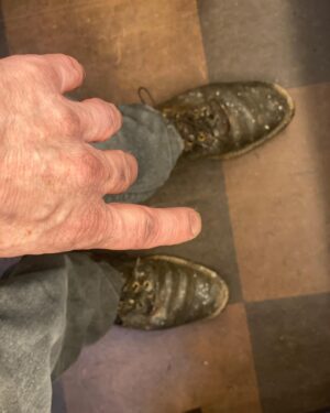 Denis O'Hare Instagram - The shoes...the shoes....this whole costume was designed in 2012 by Marina Draghici and I've been wearing it ever since. The pants have had major surgery 5 times, the suit coat has been re-lined, the shoes had to have inserts cuz the nails were coming through...#touring #aniliad @spoletofestivalusa