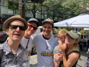 Denis O'Hare Instagram - Today's strike team @nbc included a 9 month old. #solidarity  #sagaftrastrike @wgastrikeunite @nealjayhuff