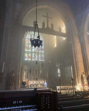 Denis O'Hare Instagram - Just another day at work. Always wanted to be a priest when I was young. Became an actor instead. Now I get to play priests...