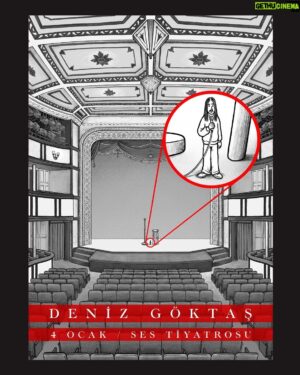 Deniz Göktaş Instagram - İlk kez bir gösteri için bu kadar heyecanlıyım. 

Çocukken abartısız her hafta fotoğraflarına bakıp oyun izlemeyi hayal ettiğim sahnede gösterim var. 

Ses Tiyatrosu, 4 Ocak, biletler Tuzbiber'in sitesinde. 

afiş: @ccihankilic <3 

Benim hayli karmaşık, romantik duygularımı sabır ve incelikle çizdiği için müteşekkirim.