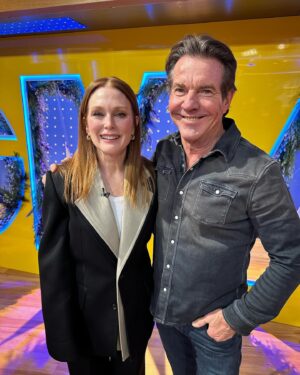 Dennis Quaid Instagram - COMING UP: @dennisquaid and @juliannemoore are LIVE in Times Square! 🙌